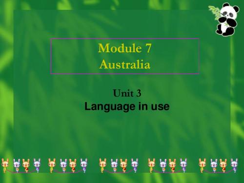 英语外研版九年级上Module7Unit3《Languageinuse》(课件)