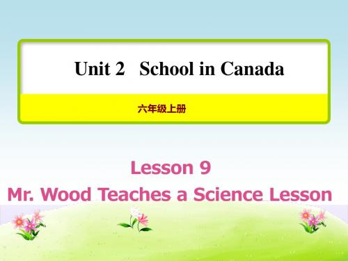 冀教版六年级英语上册Unit 2 lesson 9 Mr. Wood Teaches a Lesson【创新授课课件】