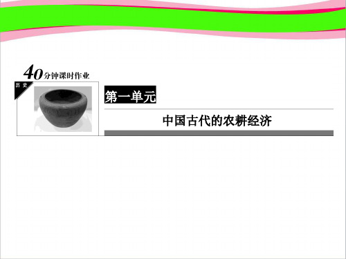 岳麓版必修二精致课件：1-2《中国古代的土地制度》ppt课件