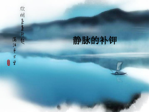 静脉的补钾ppt课件