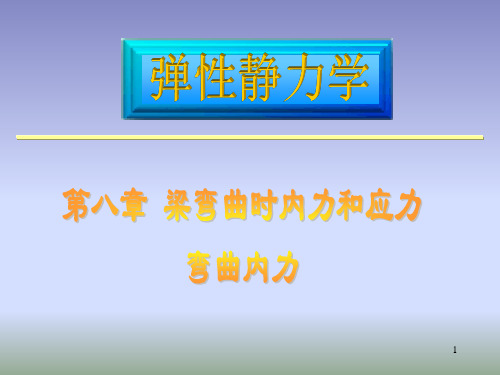 08(1)工程力学-梁弯曲时内力和应力