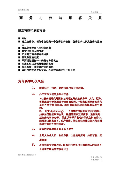 商务礼仪与职涯规划