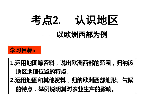 考点2认识地区欧洲西部、德国鲁尔区