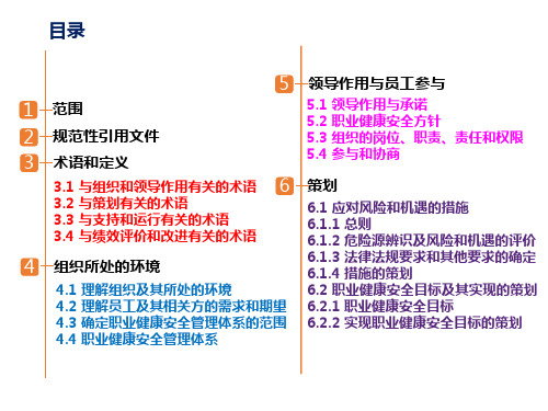 ISO45001- 2018标准条文讲解最新