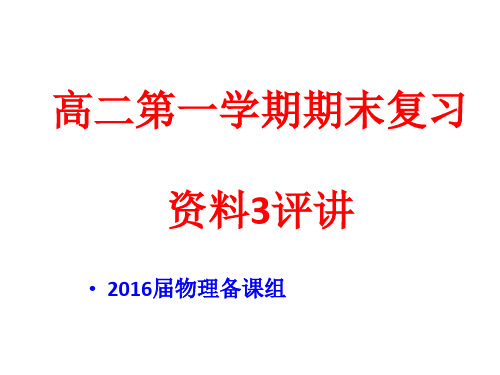 磁场专题复习PPT课件