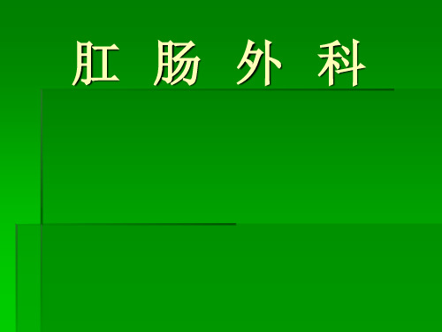 肛肠外科(讲述)ppt课件