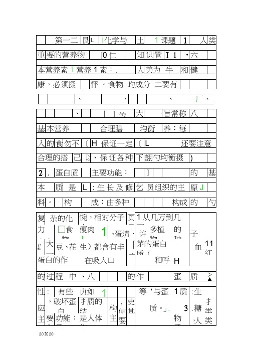 20182019九年级化学下册化学与生活同步练习共5套新人教版