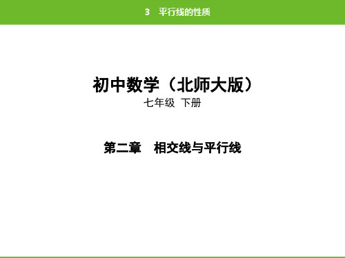 北师大版数学七年级下册第二章3平行线的性质(共77张PPT)