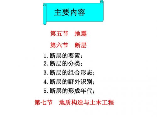 工程地质 断裂构造 57页PPT文档