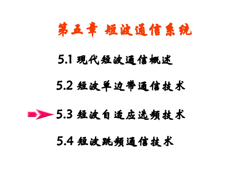 第五章短波通信系统5-3