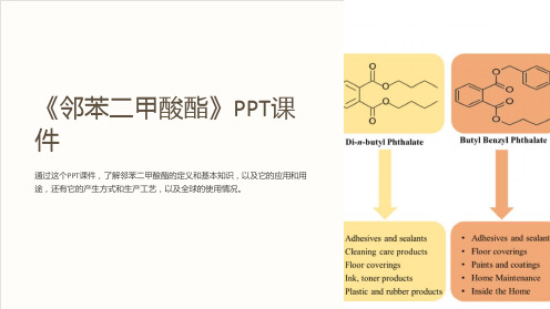 《邻苯二甲酸酯》课件