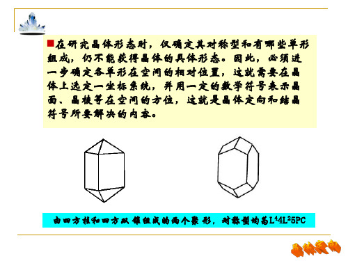 第五章晶体定向和结晶符号