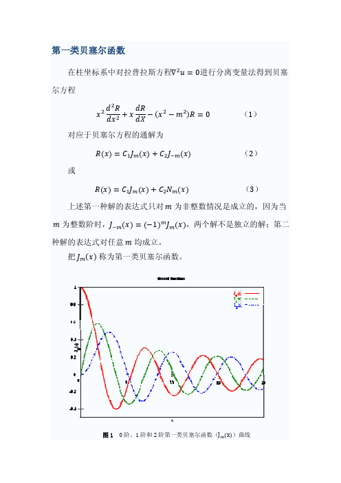 贝塞尔函数与三角函数