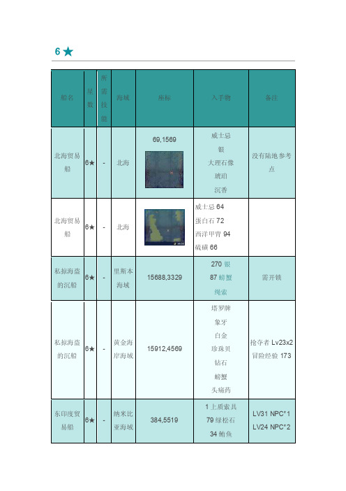 大航航海时代OL沉船打捞-9星