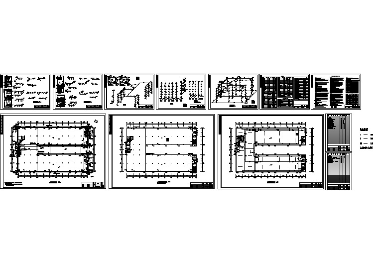 某工厂厂房建筑给排水平面设计图纸