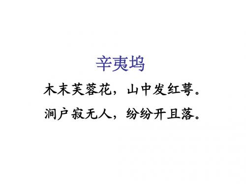 辛夷坞
