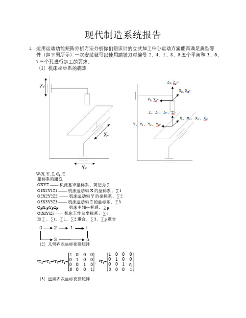 现代制造系统报告