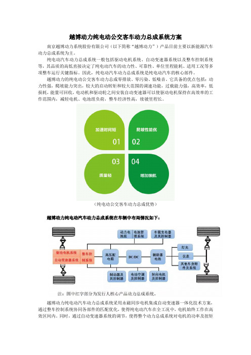 越博动力纯电动公交客车动力总成系统方案