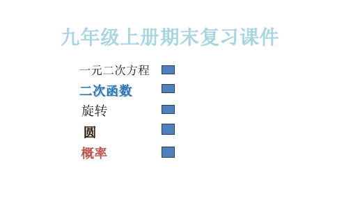 九年级上册数学 期末复习课件