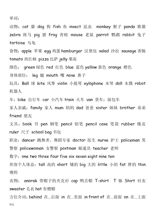 新概念英语青少版-starter-A-知识点总结(全).doc