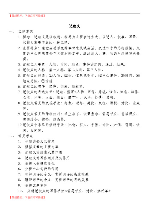 阅读概括题练习(完整资料).doc