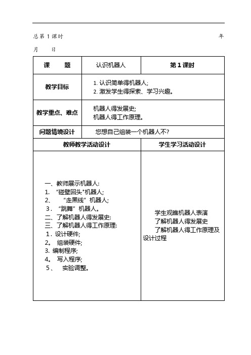 创客社团教案