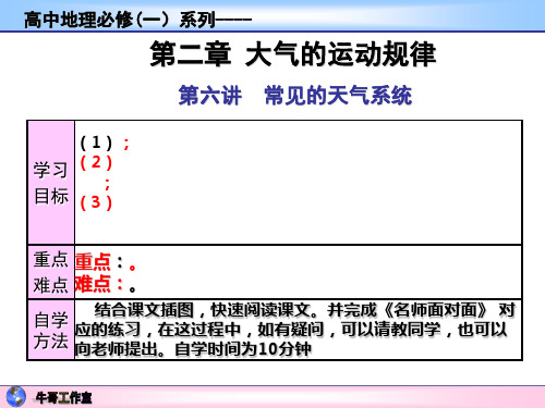 第六节 常见的天气系统-气团和锋分析