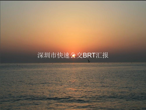 深圳市快速公交BRT汇报