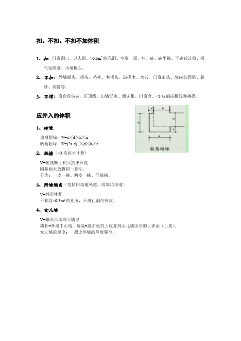 砖墙计算规则