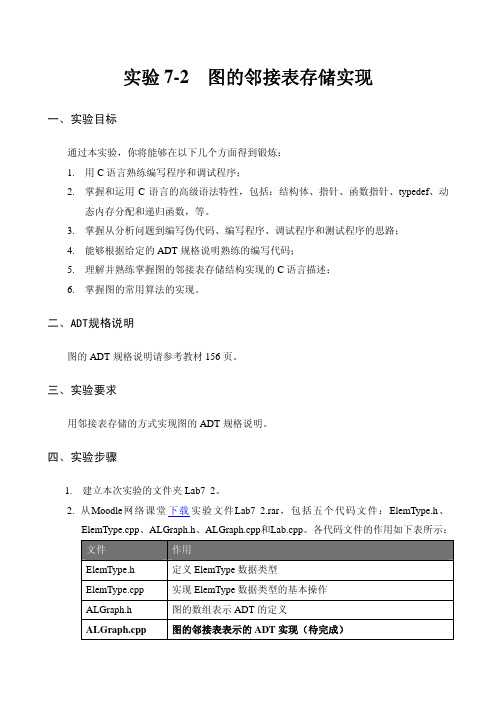 11.图的邻接表存储实现