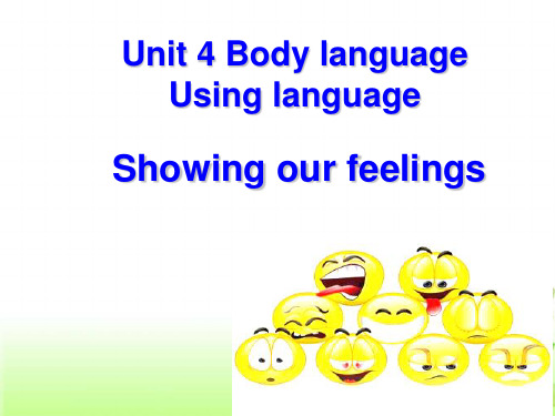 人教高中英语必修4Unit4Using language  (共23张PPT)