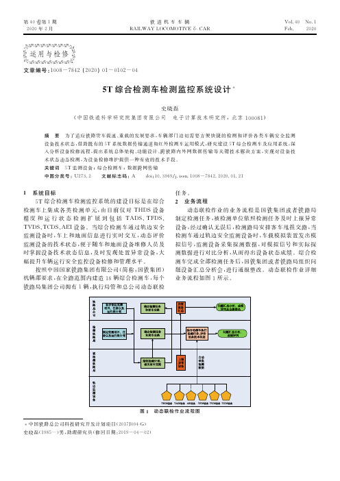 5t综合检测车检测监控系统设计