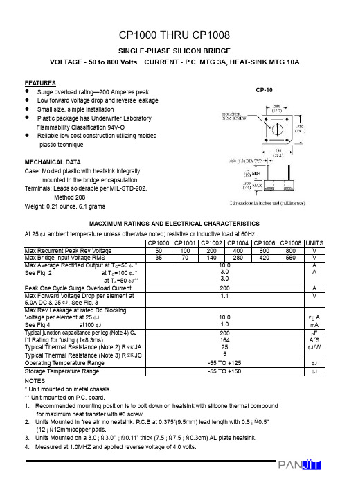 CP1001中文资料