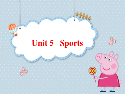 _四年级下册英语课件-Unit 5 Sport  -牛津上海版(三起)