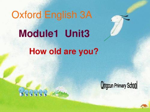 上海牛津版《3A Module1 Unit3 period 4》PPT课件