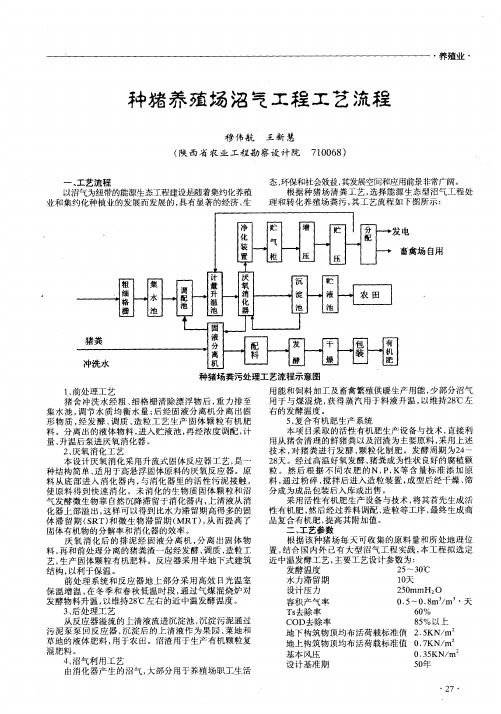 种猪养殖场沼气工程工艺流程