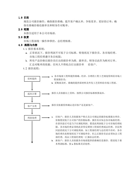 产品报价操作规范指引,确保报价准确,提升客户确认率