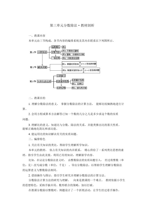 第三单元分数除法_教材分析