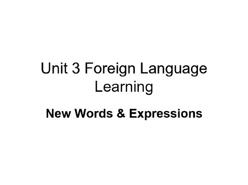 高二英语foreign-language-learning课件