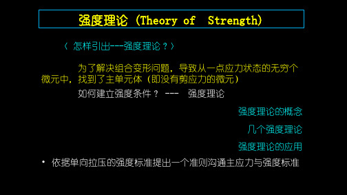 材料力学—强度理论