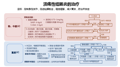 溃疡性结肠炎的治疗(流程图)