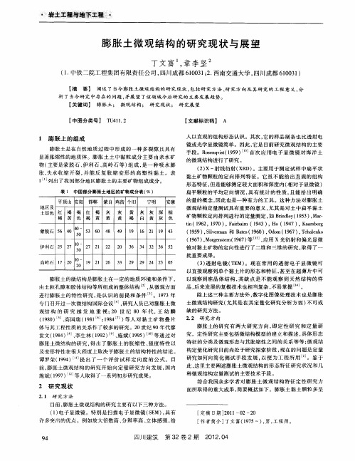 膨胀土微观结构的研究现状与展望