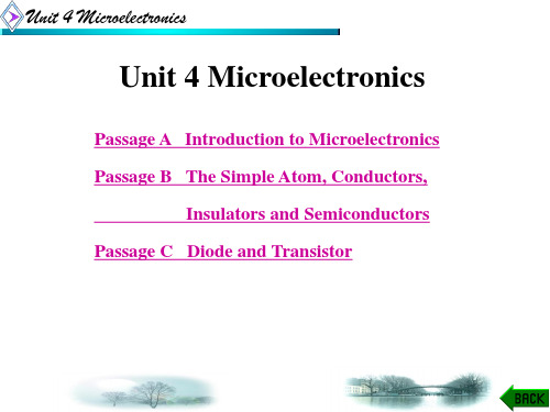 电子信息类专业英语(西电第二版)Unit 4 Microel