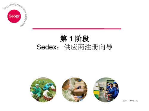 sedex供应商注册向导