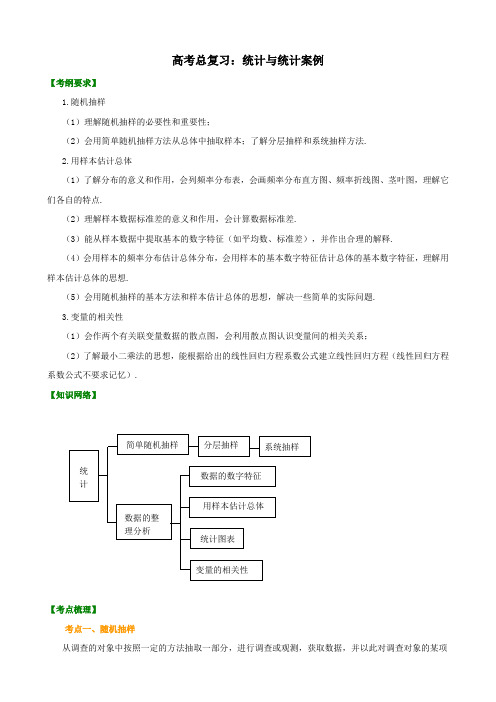 样本估计总体 系统抽样 统计与统计案例