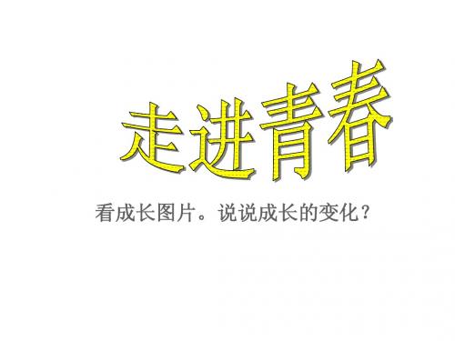 七年级政治上册 2.4 欢快的青春节拍课件1 新人教版