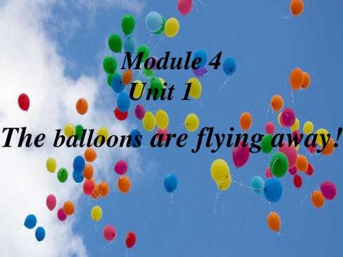 外研版三年级起点六年级下册4Unit 1 The balloons are flying away! (2)