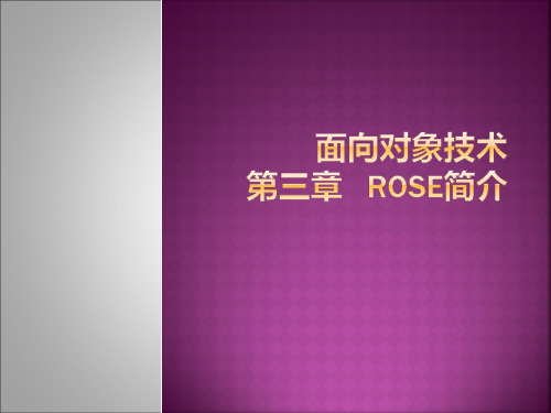 第3章 ROSE简介