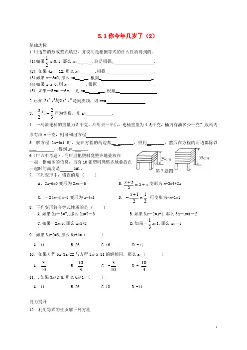 湖南省常德市鼎城区周家店镇中学七年级数学上册 5.1 