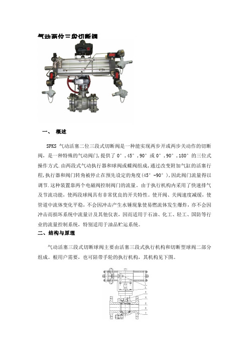 SPKS气动两位三段切断阀